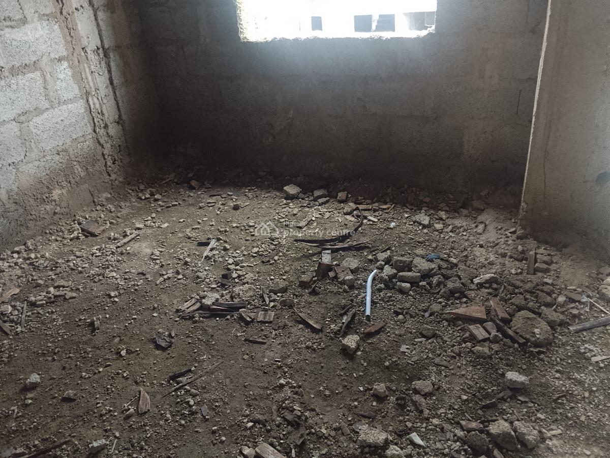 Three Bedrooms Terraced Carcass Duplex, By Kia Academy, Wuye, Abuja, Terraced Duplex for Sale