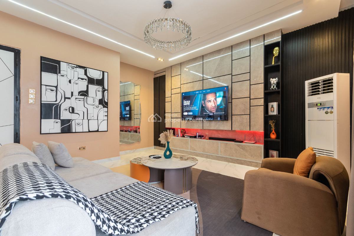 Stylish 2 Bedroom Apartment with Ps5, Abisola Aduke Court, Lekki Phase 1, Lekki, Lagos, Flat / Apartment Short Let