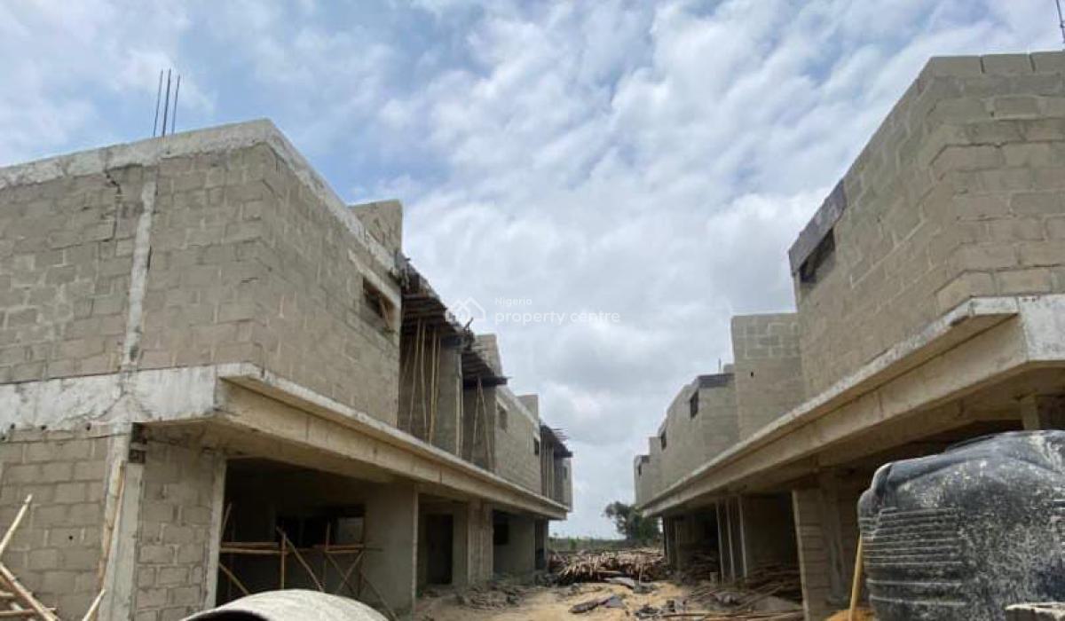Contemporary 3-bedroom Terraced Duplexes+ Bq, High-tech Street Behind Lbs, Olokonla, Ajah, Lagos, House for Sale