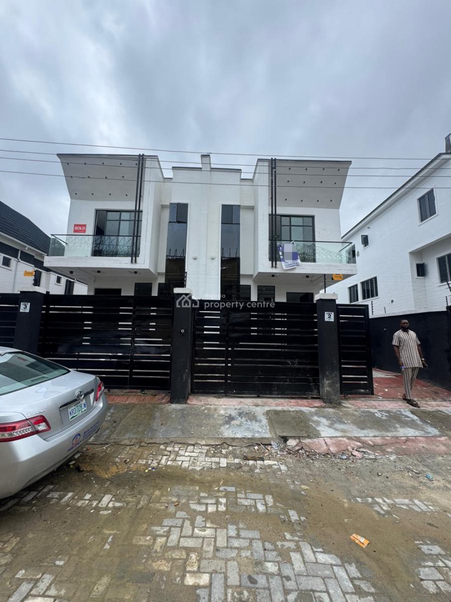 4 Bedroom Semi Detached Duplex, Ikota, Lekki, Lagos, Detached Duplex for Sale