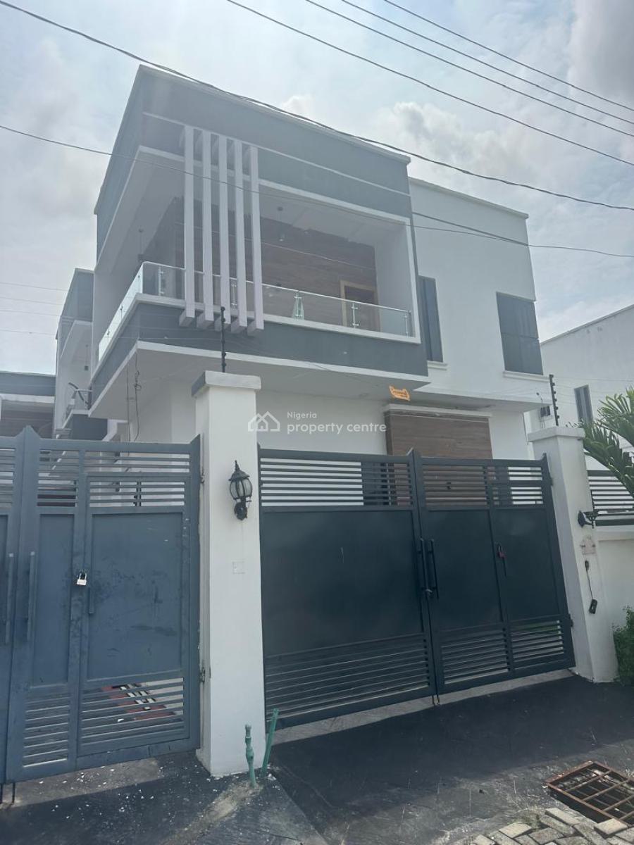 Spacious 4 Bedroom Detached Duplex Swimming Pool in a Secure Estate, Chevron, Lekki, Lagos, Detached Duplex for Sale