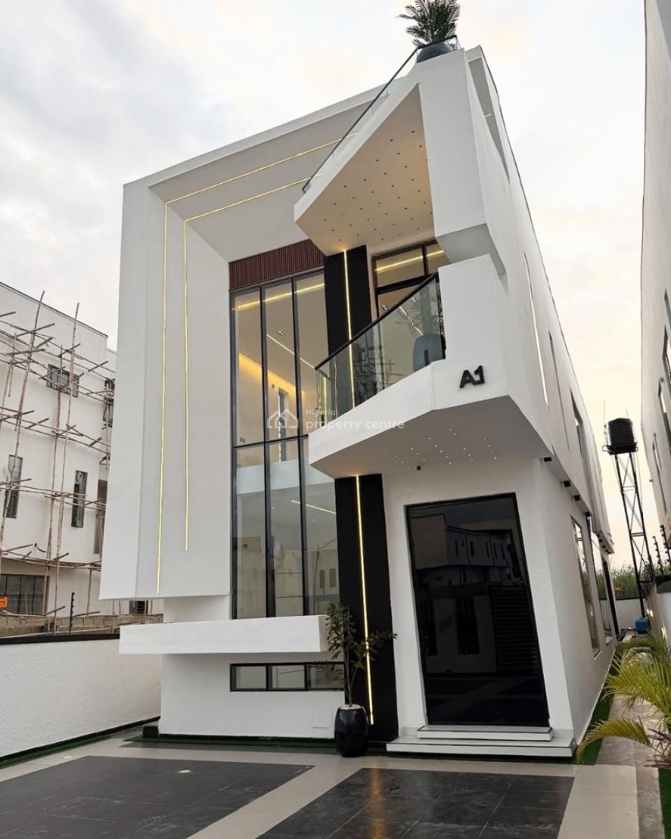 Modern Design 5 Bedroom Fully Detached Home with Swimming Pool and Bq, Lekki Palm City Estate, Ajah, Lagos, Detached Duplex for Sale