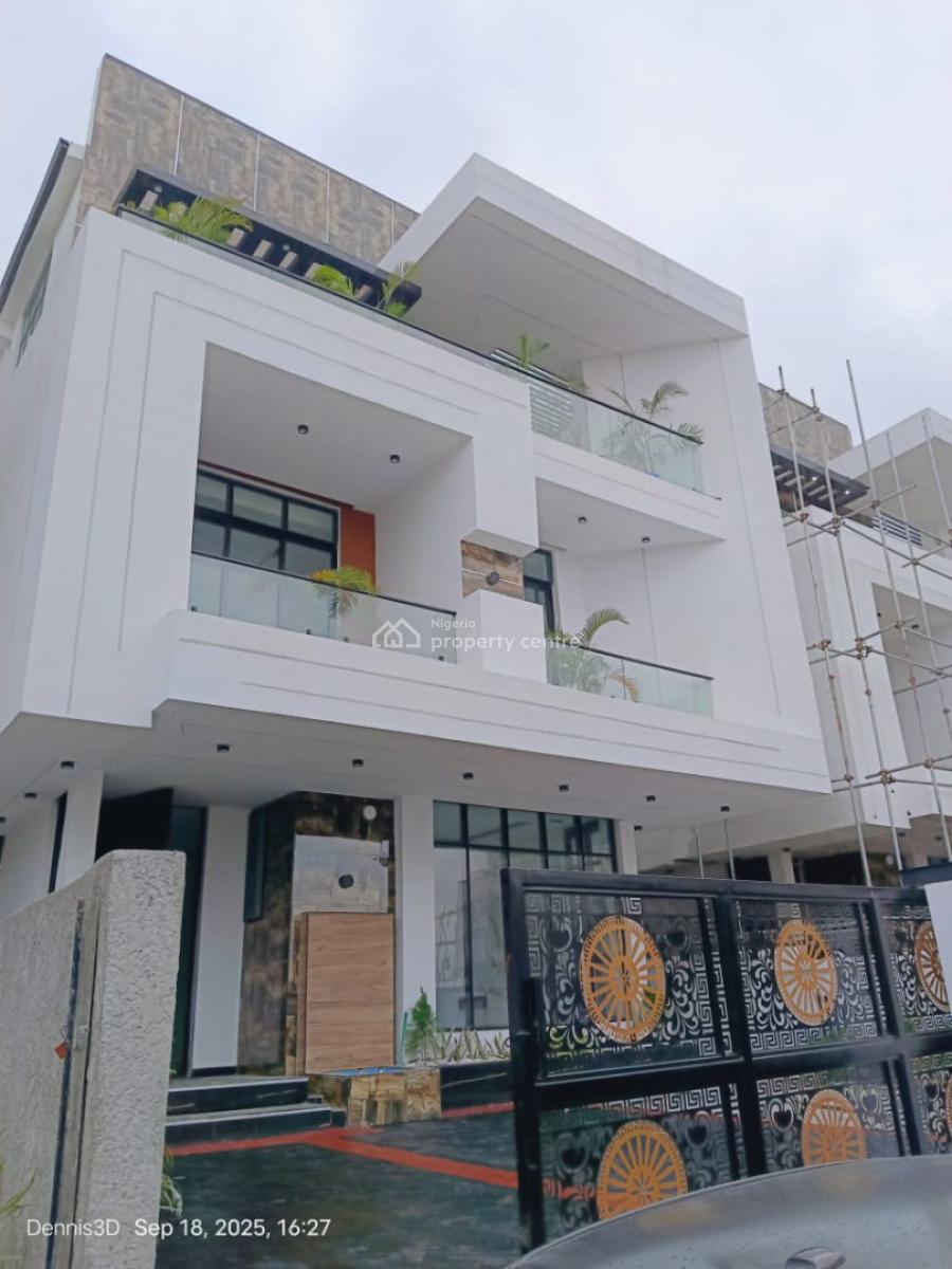 Tastefully Finished Luxury Detached 6 Bedroom Duplex, Hampton Lake Estate, Chevron, Ibeju Lekki, Lagos, Detached Duplex for Sale