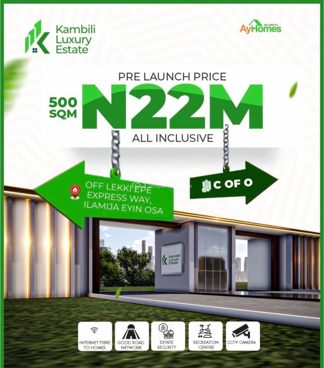 Land, Beside Alaro City, Opposite The Soon‑to‑open Lekki International Airpo, Ibeju Lekki, Lagos, Residential Land for Sale