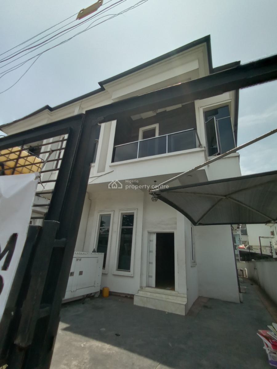 4 Bedroom Semi Detached Duplex with Bq and Gate House, Chevron Axis, Lekki, Lagos, Semi-detached Duplex for Rent