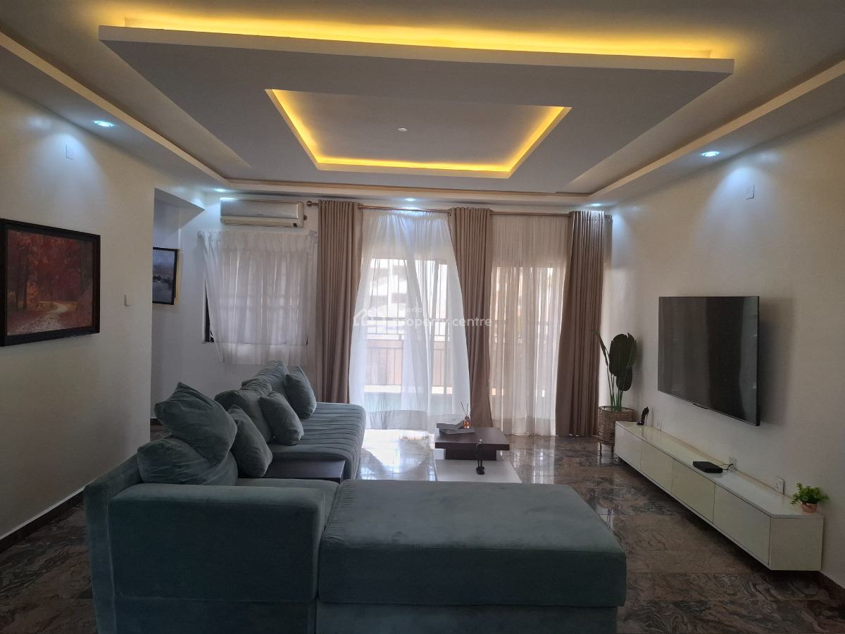 Nice Furnished 3 Bedroom Flat on First Floor, Nice Location at Maitama, Maitama District, Abuja, Flat / Apartment for Rent
