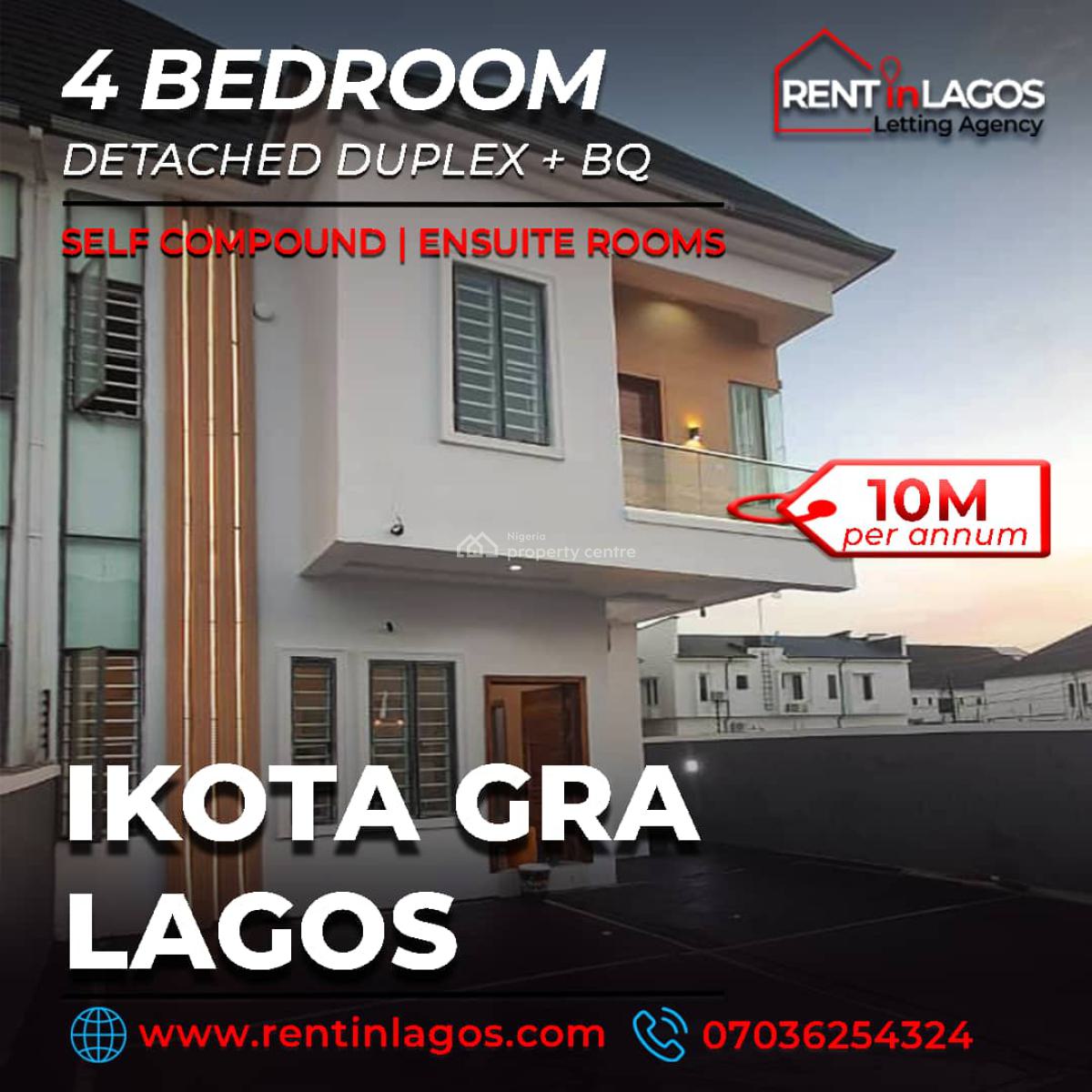 Luxury  4 Bedroom Semi-detached Duplex Giveaway Offer, Gra, Ikota, Lekki, Lagos, Semi-detached Duplex for Rent