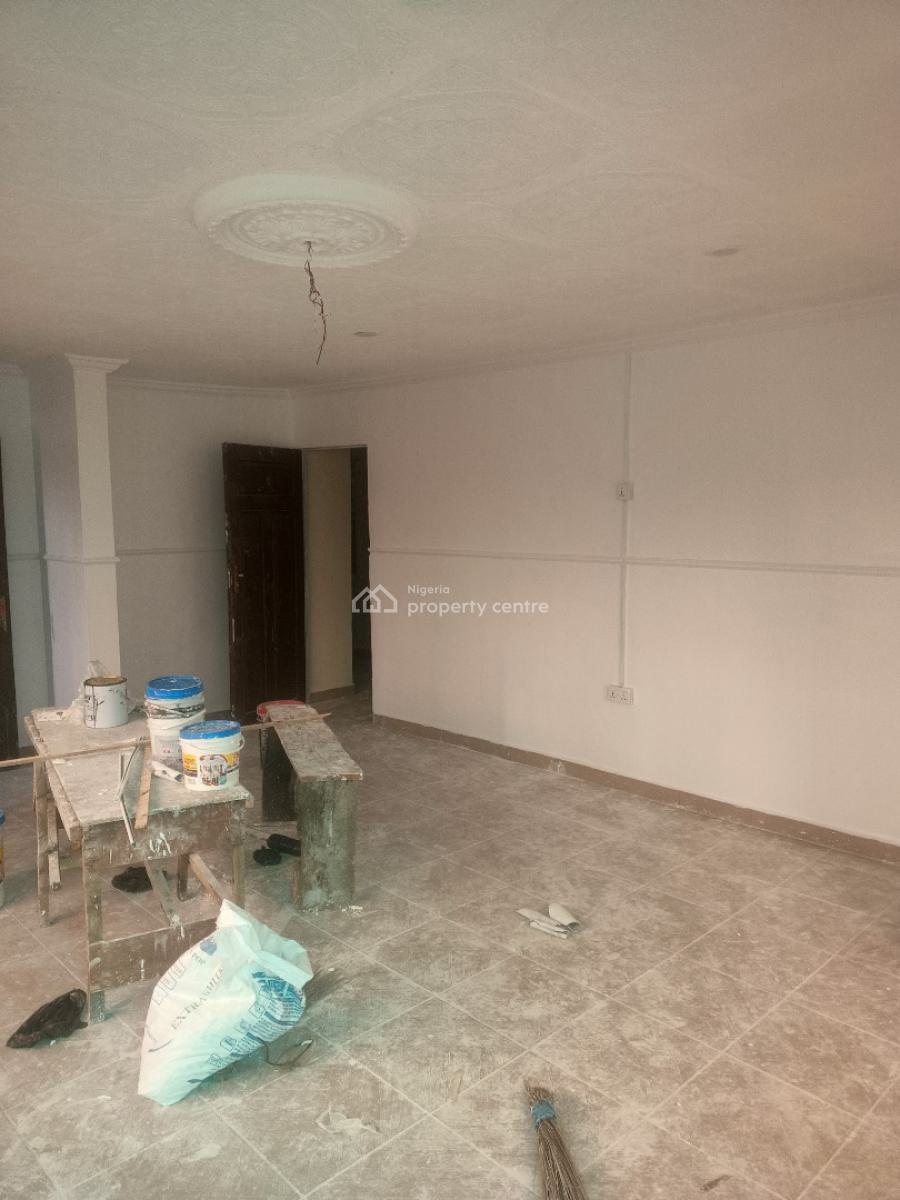Renovated Spacious 2 Bedrooms Flat (upstairs), Off College Road, Ogba, Ikeja, Lagos, Flat / Apartment for Rent