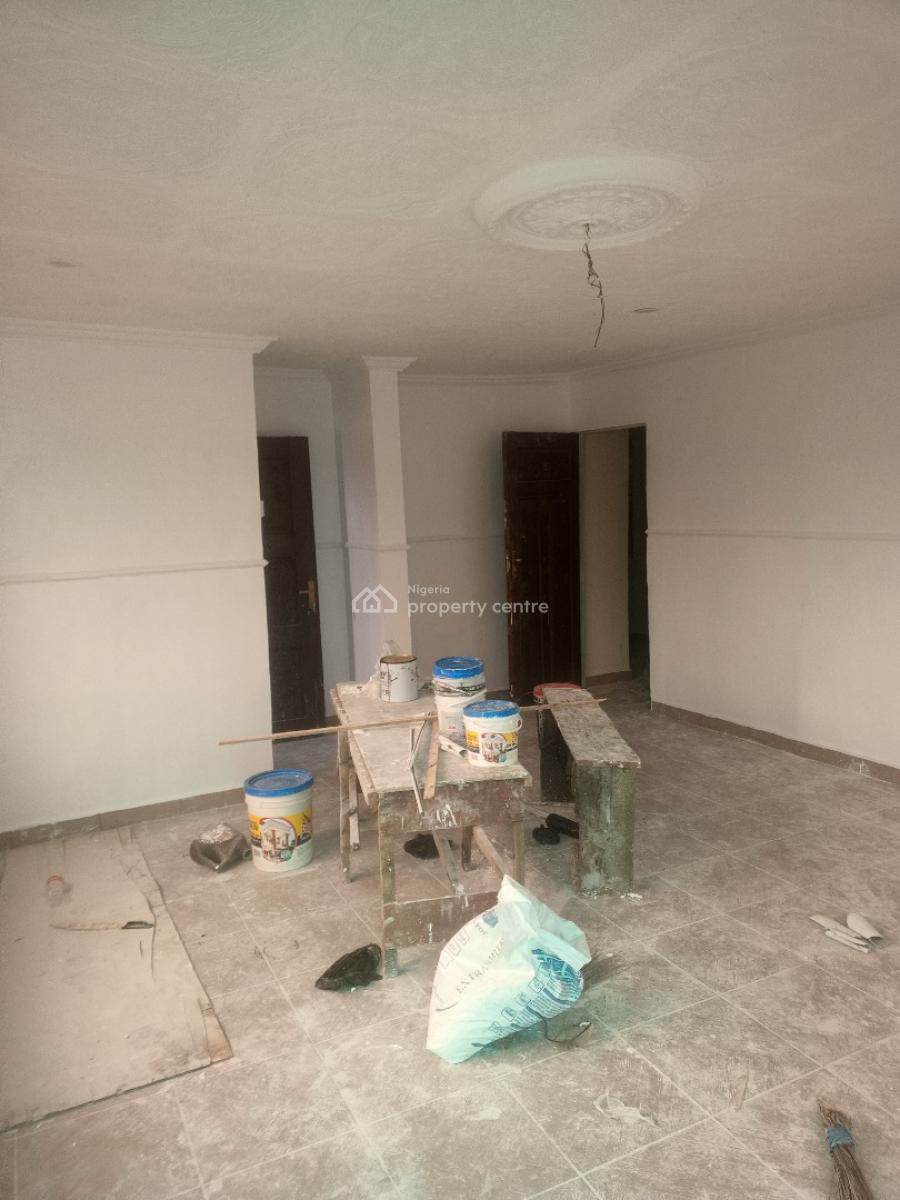 Renovated Spacious 2 Bedrooms Flat (upstairs), Off College Road, Ogba, Ikeja, Lagos, Flat / Apartment for Rent