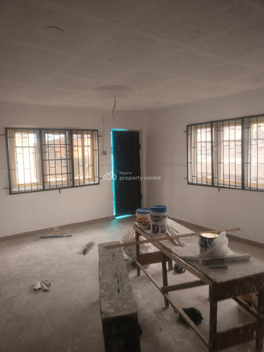 Renovated Spacious 2 Bedrooms Flat (upstairs), Off College Road, Ogba, Ikeja, Lagos, Flat / Apartment for Rent