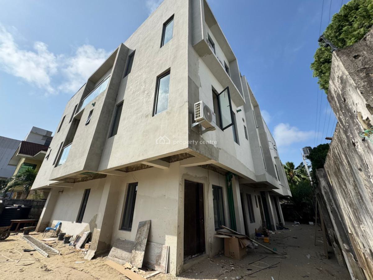 4 Bedroom Carcass Terrace Duplex with Bq, Banana Island, Ikoyi, Lagos, Terraced Duplex for Sale