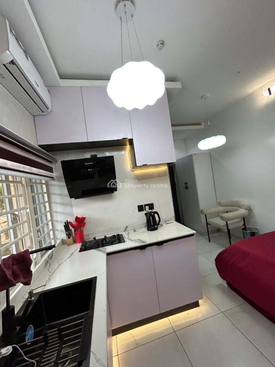 *scarlet Rosa Studio*   Finely Furnished Studio Apartment with Swimmin, Oniru, Lekki Phase 1, Lekki, Lagos, Detached Duplex Short Let