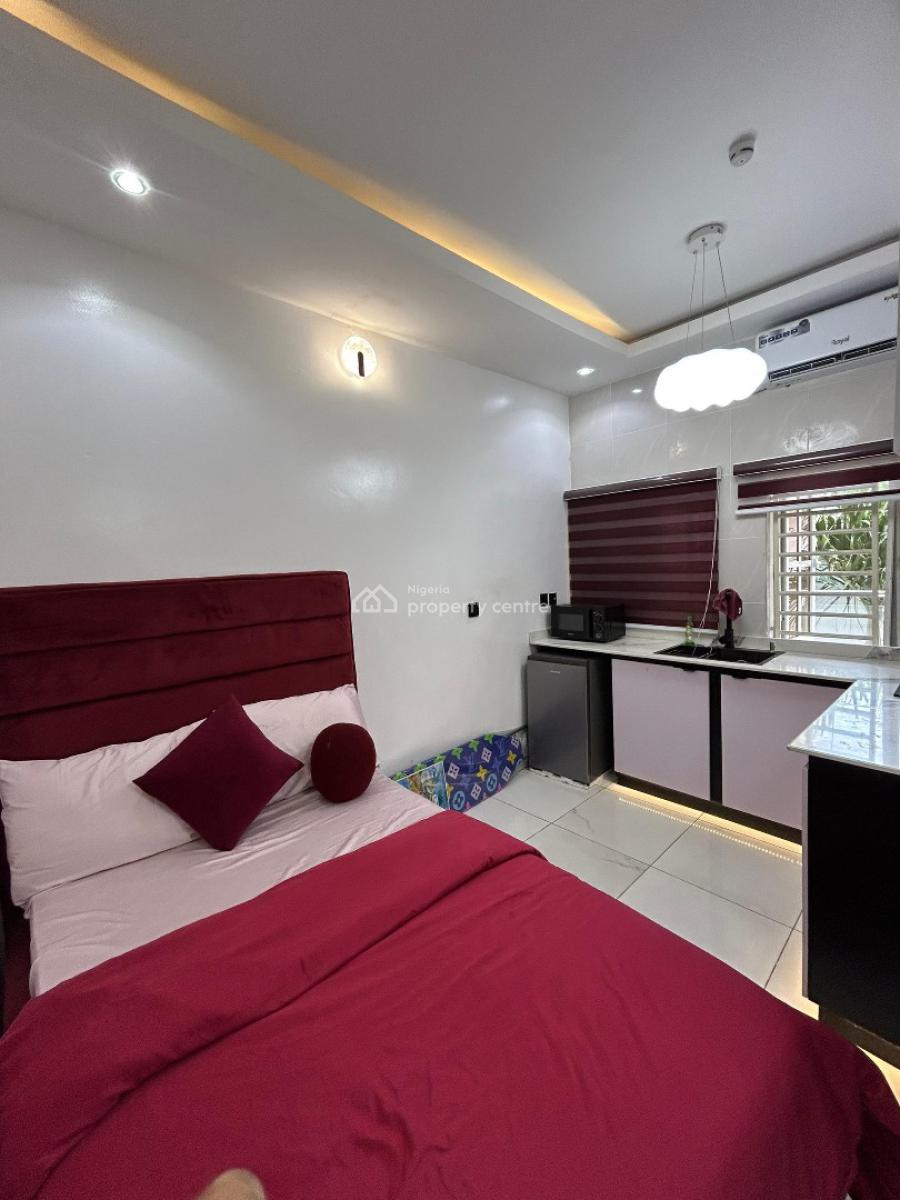 *scarlet Rosa Studio*   Finely Furnished Studio Apartment with Swimmin, Oniru, Lekki Phase 1, Lekki, Lagos, Detached Duplex Short Let