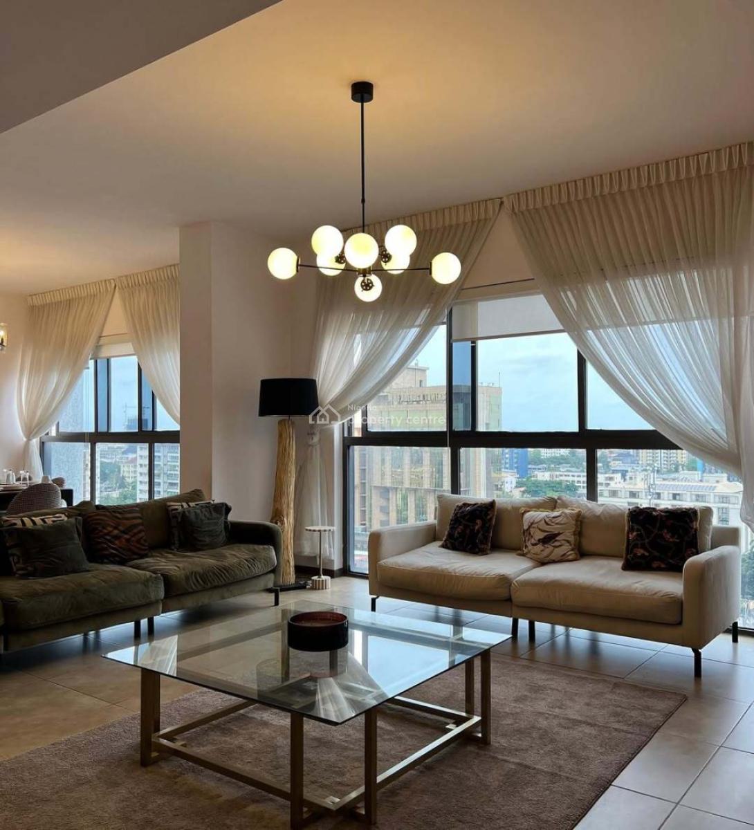 Luxury Furnished 3-bedroom High-floor Apartment with Bq, Victoria Island (vi), Lagos, Flat / Apartment for Rent