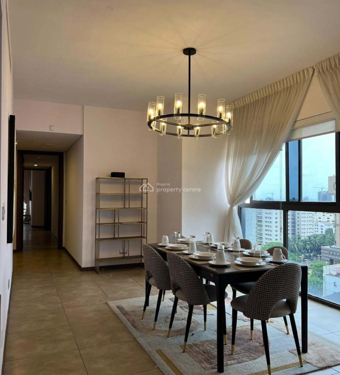 Luxury Furnished 3-bedroom High-floor Apartment with Bq, Victoria Island (vi), Lagos, Flat / Apartment for Rent