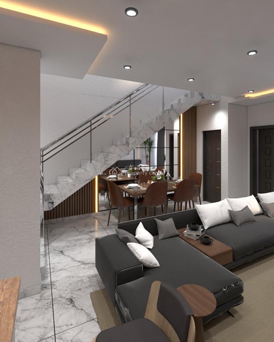 Modern 3 Bedrooms Semi-detached Duplex with Open Roof on 2 Floors, Forthright Garden Estate, Berger, Arepo, Ogun, Semi-detached Duplex for Sale