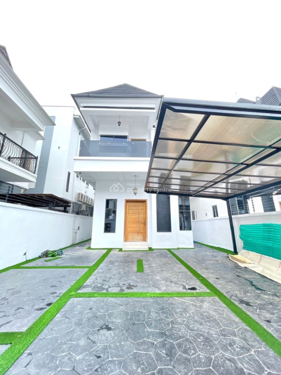 Classic 5 Bedroom Fully Detached Duplex with a Bq in a Secure Estate, Chevron, Lekki, Lagos, Detached Duplex for Sale