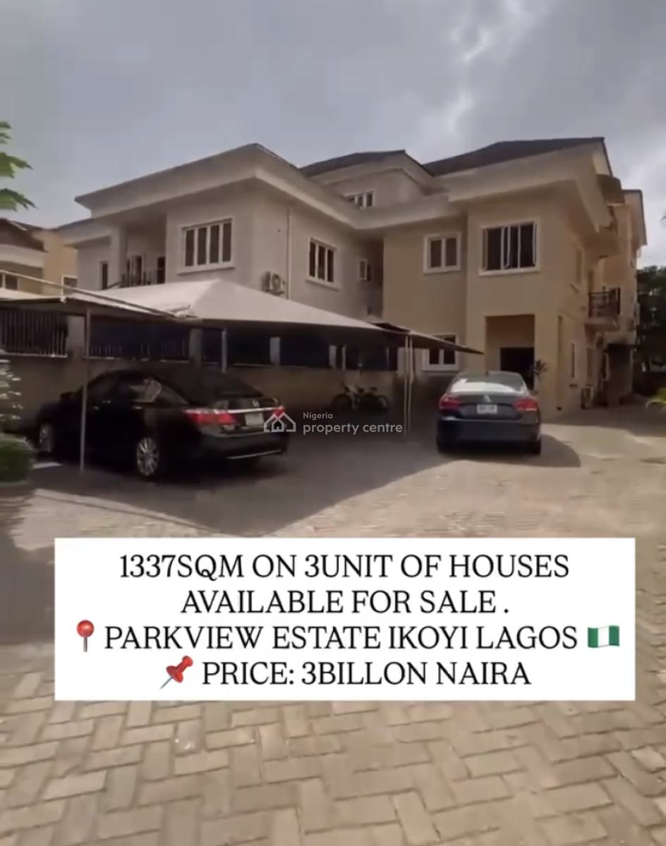 Luxury  6-bedroom Semi-detached House     - 2 Bq (boys Quarters), Parkview Ikoyi, Parkview, Ikoyi, Lagos, Semi-detached Duplex for Sale
