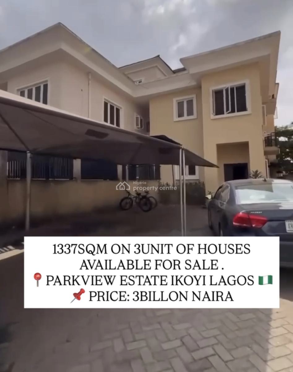 Luxury  6-bedroom Semi-detached House     - 2 Bq (boys Quarters), Parkview Ikoyi, Parkview, Ikoyi, Lagos, Semi-detached Duplex for Sale
