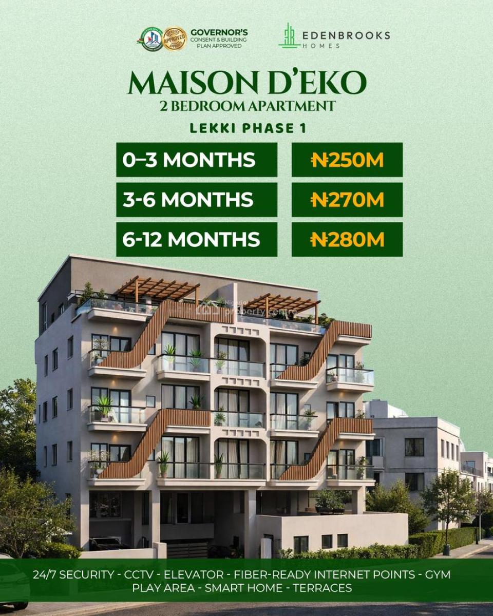 Maison De Apartment (off Plan Project), Abeke Animashaun Street, Lekki Phase 1, Lekki, Lagos, Block of Flats for Sale
