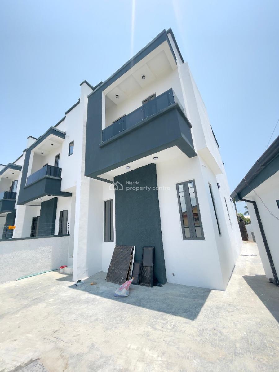 The Most Affordable 4 Bedroom Self Compound Terrace Duplex with Bq, Ajah, Lagos, Terraced Duplex for Sale