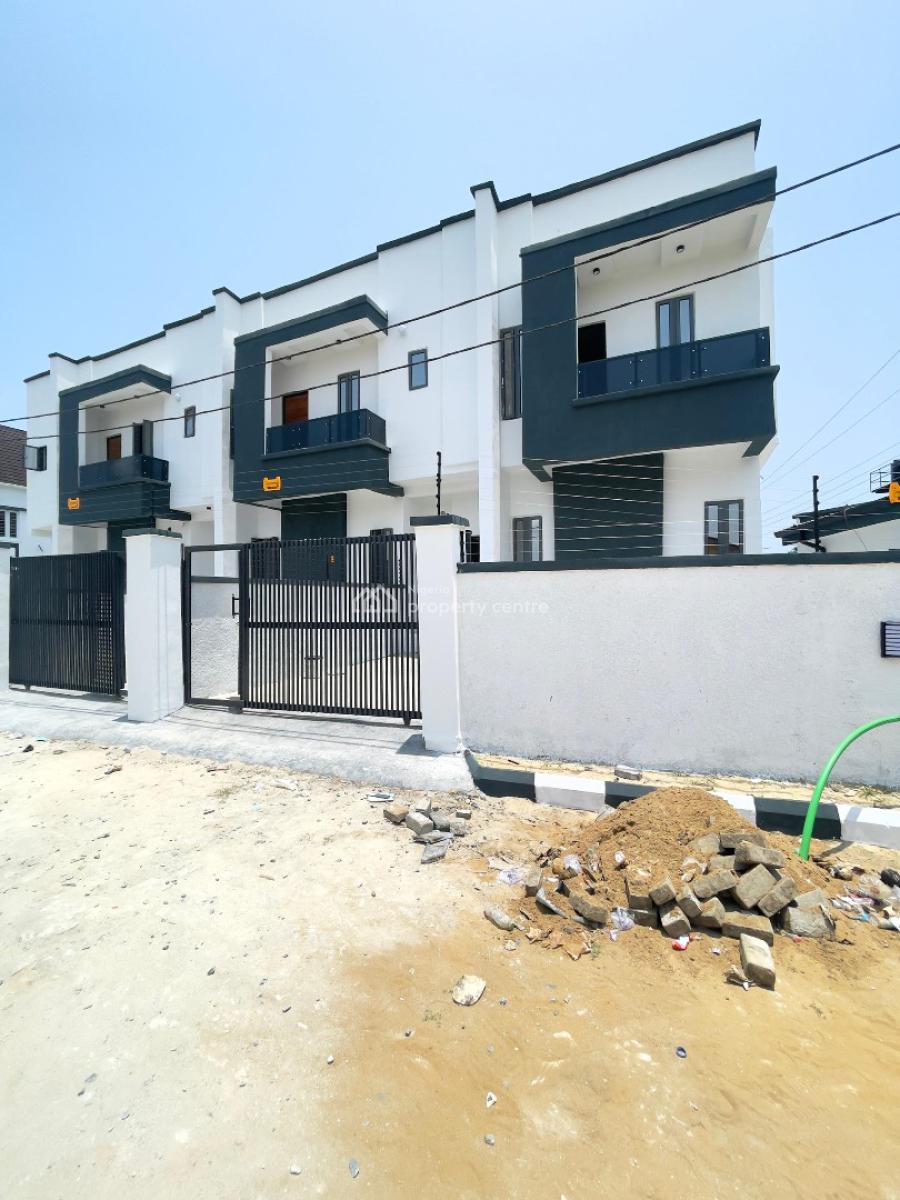 The Most Affordable 4 Bedroom Self Compound Terrace Duplex with Bq, Ajah, Lagos, Terraced Duplex for Sale