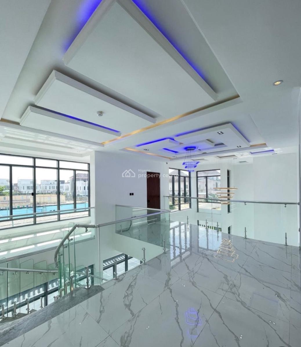 Magnificent 5 Mansion with a Private Elevator, Spacious Compound, Within The Prestigious Pinnock Beach Estate, Osapa, Lekki, Lagos, Detached Duplex for Sale