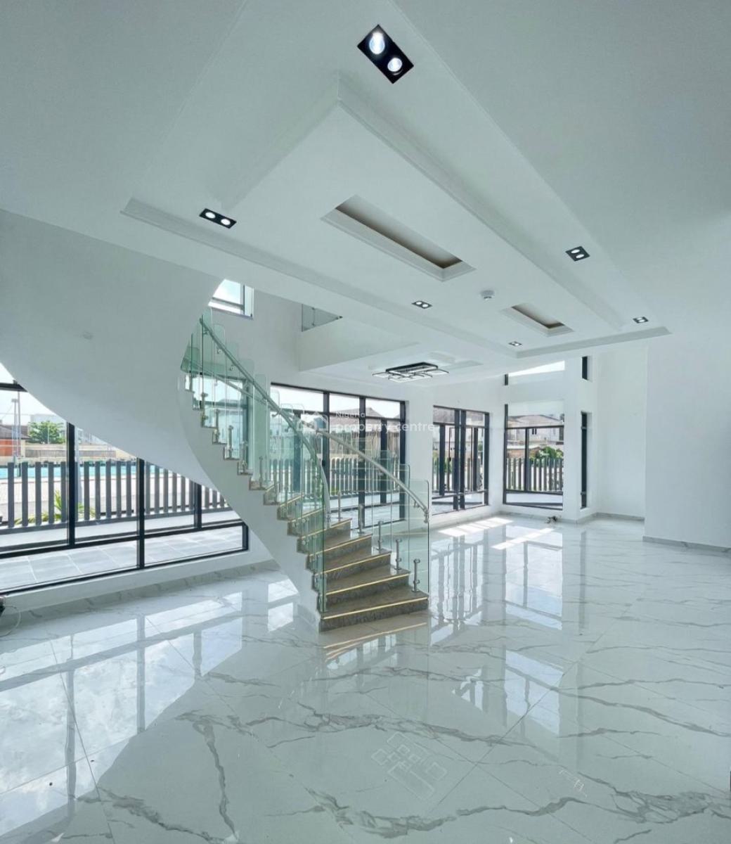 Magnificent 5 Mansion with a Private Elevator, Spacious Compound, Within The Prestigious Pinnock Beach Estate, Osapa, Lekki, Lagos, Detached Duplex for Sale