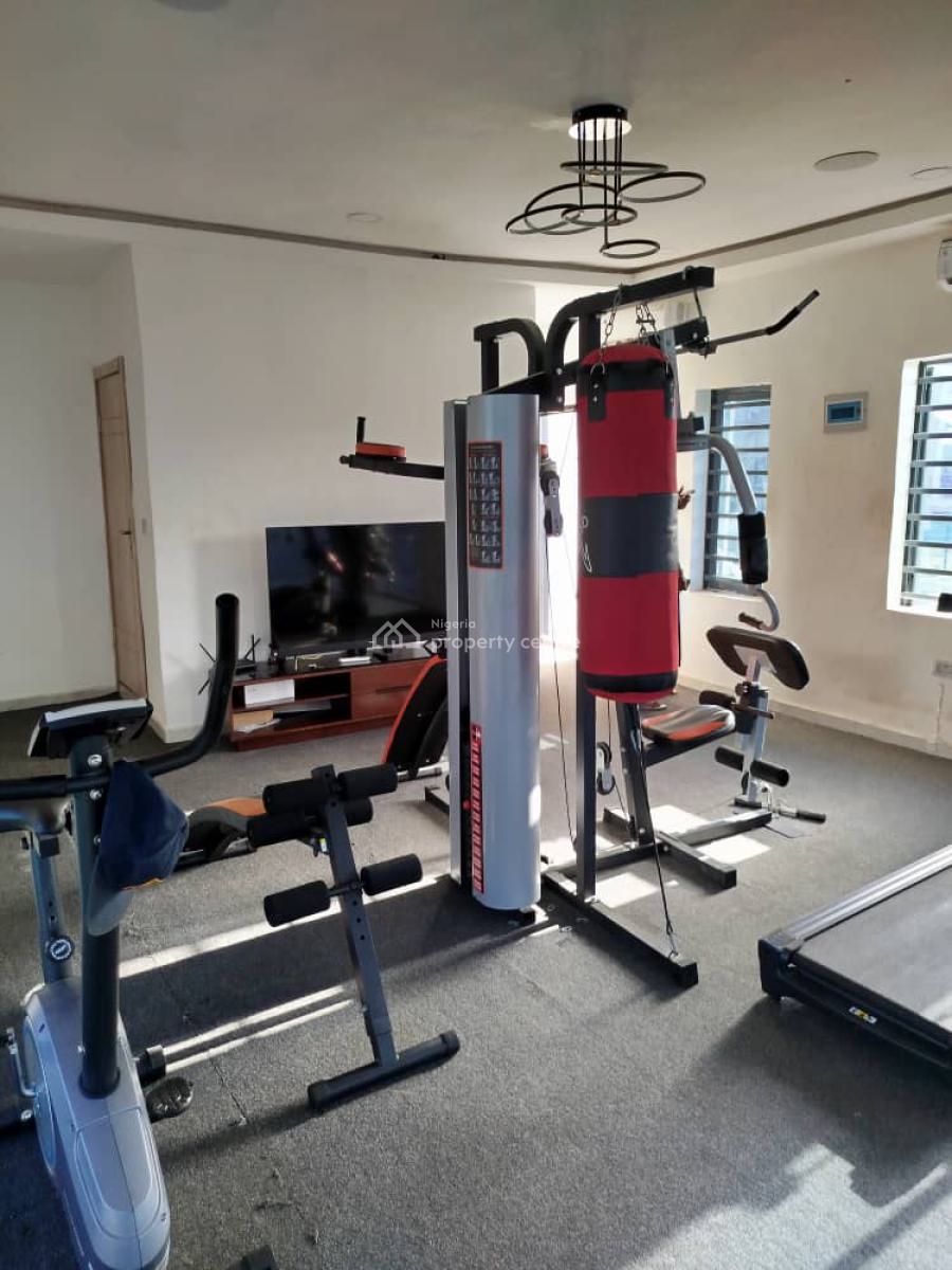 Fully Furnished 3 Bedrooms Duplex with Swimming Pool and Gym, Lovely Serviced Estate, Abijo, Lekki, Lagos, Semi-detached Duplex for Rent