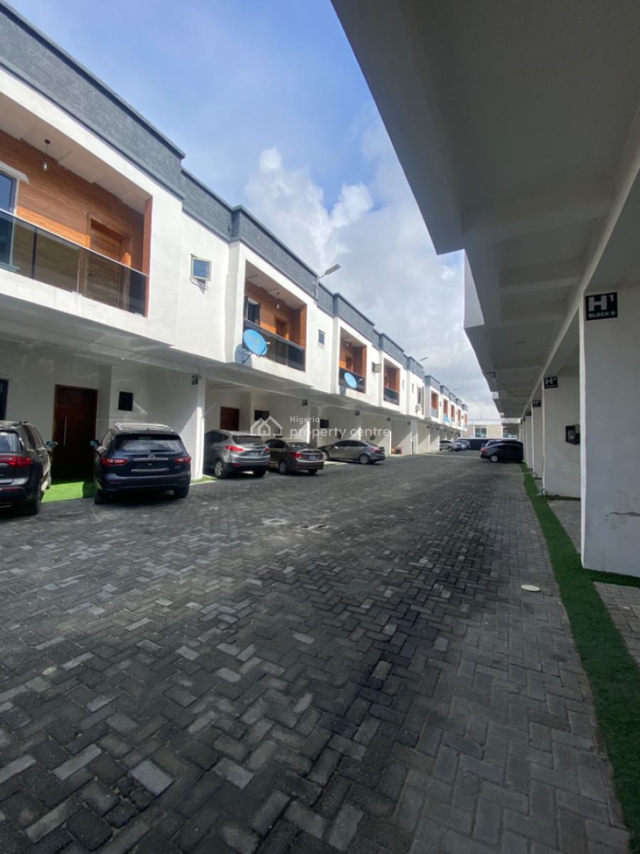 Unfurnished 3 Bedrooms Terrace Duplex with Fitted Kitchen, Ikota Lekki, Ikota, Lekki, Lagos, Terraced Duplex for Rent