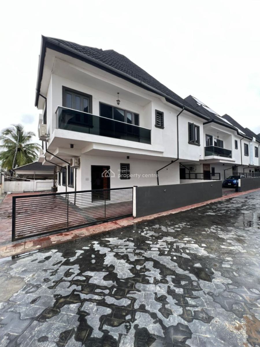 Waterfront 4 Bedroom Fully Detached House with Bq, Fitted Kitchen, Osborne Foreshore Estate, Phase 1, Osborne, Ikoyi, Lagos, Detached Duplex for Rent