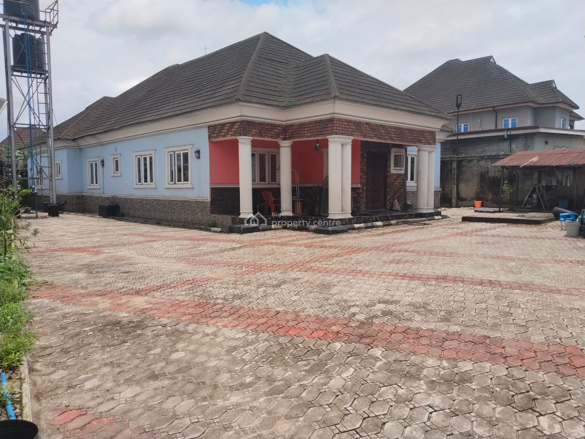 Spacious 4 Bedroom Detached Bungalow, Off Sars Road, Rukpokwu, Port Harcourt, Rivers, Detached Bungalow for Sale