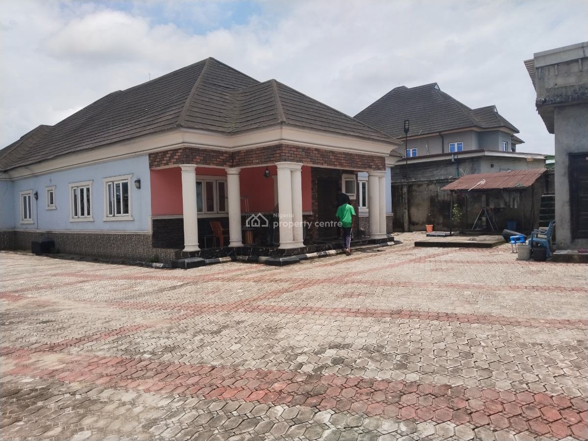 Spacious 4 Bedroom Detached Bungalow, Off Sars Road, Rukpokwu, Port Harcourt, Rivers, Detached Bungalow for Sale