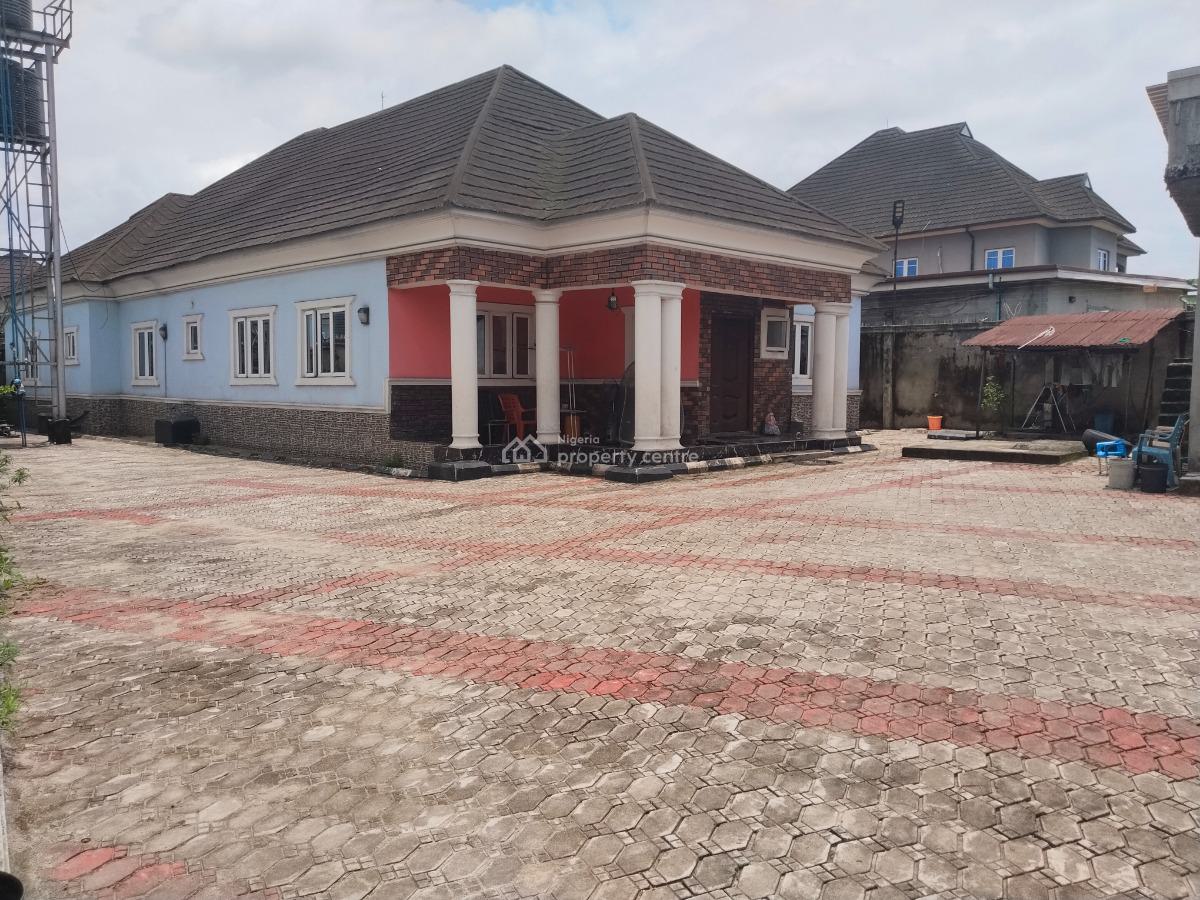 Spacious 4 Bedroom Detached Bungalow, Off Sars Road, Rukpokwu, Port Harcourt, Rivers, Detached Bungalow for Sale
