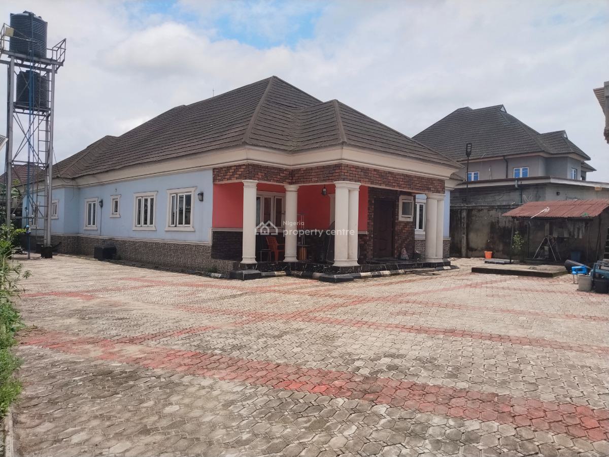 Spacious 4 Bedroom Detached Bungalow, Off Sars Road, Rukpokwu, Port Harcourt, Rivers, Detached Bungalow for Sale