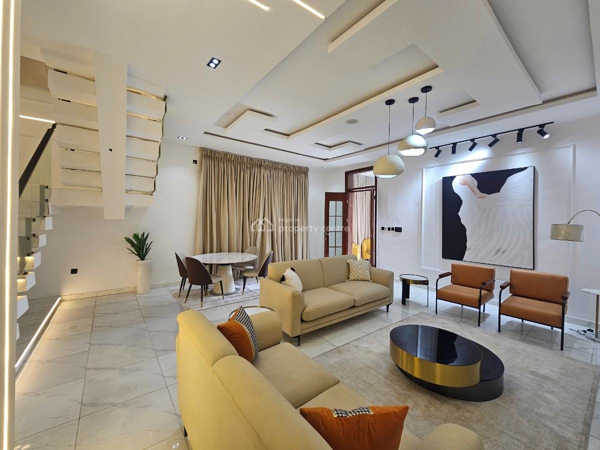 Luxury&furnished 4 Bedroom Fully Detached Duplex in an Estate, Chevron Drive, Lekki, Lagos, Detached Duplex for Sale