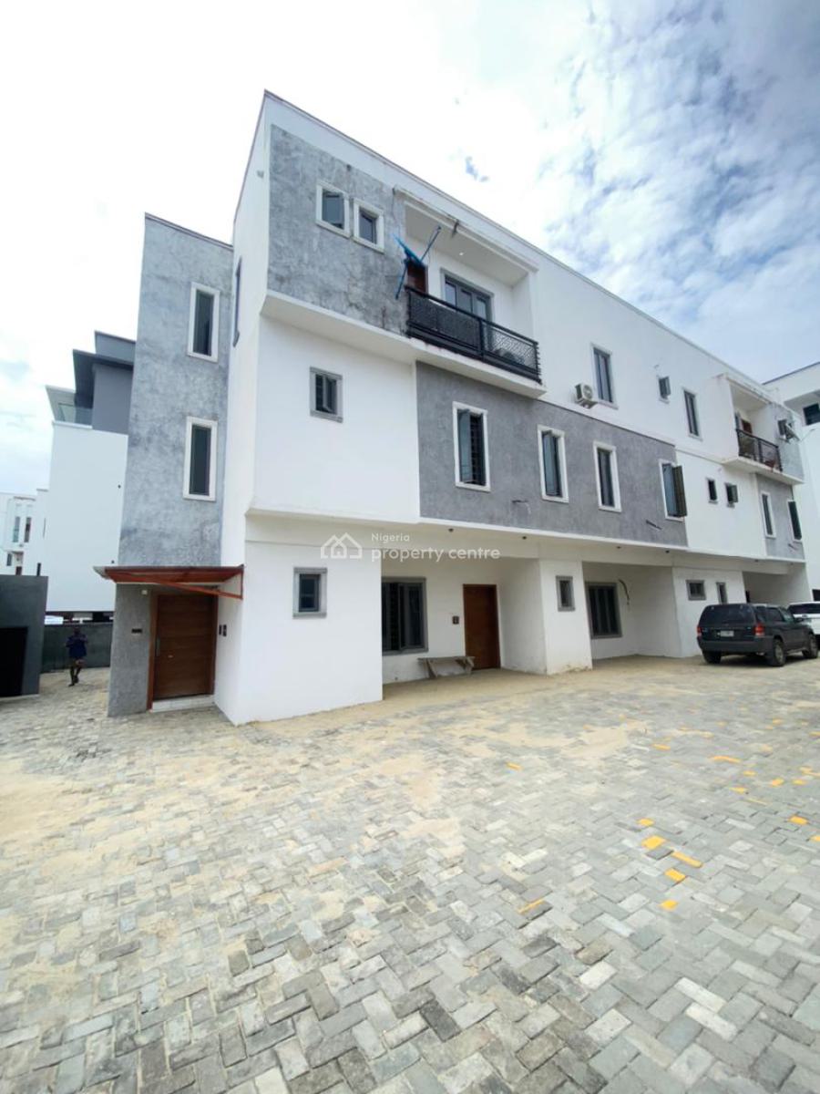 Brand New 4 Bedroom Terrace Duplex with Bq, Ologolo, Lekki, Lagos, Terraced Duplex for Rent