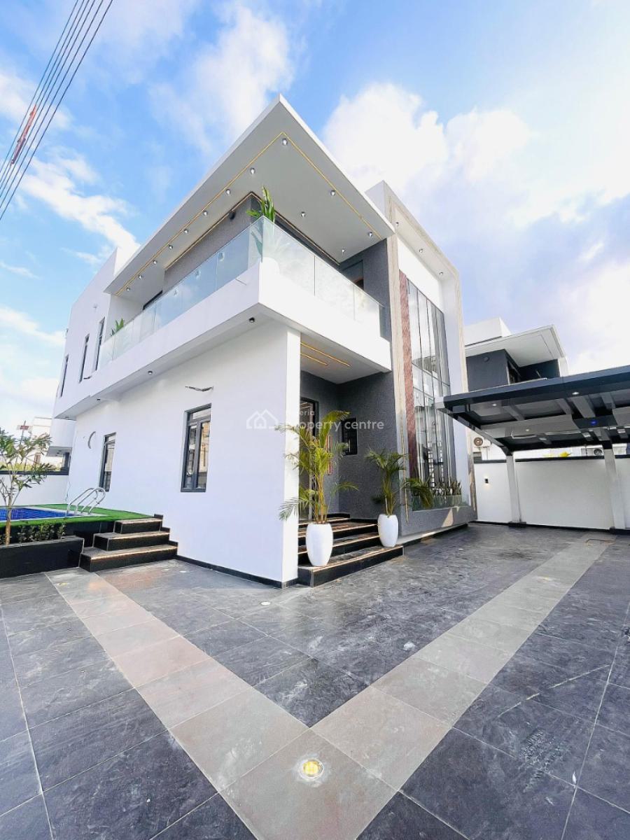 Uniquely Designed 5 Bedroom Fully Detached Luxury Home with Swimmin, Ajah, Lagos, Detached Duplex for Sale