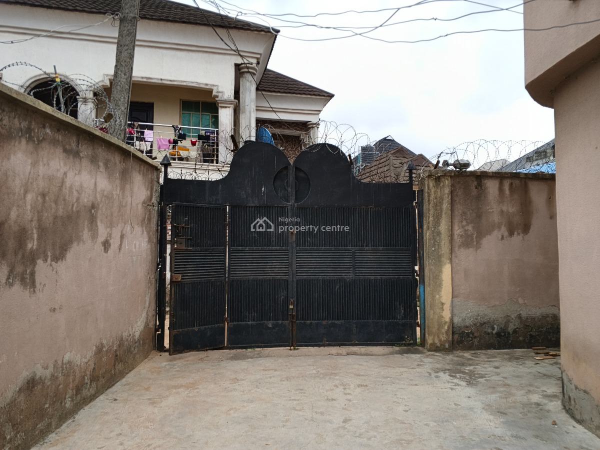 a Storey Building with Bq Its Has 2 Nos 3 Bedrooms Flat Upstairs , 4, Lasu Igando Road, Igando, Alimosho, Lagos, Block of Flats for Sale