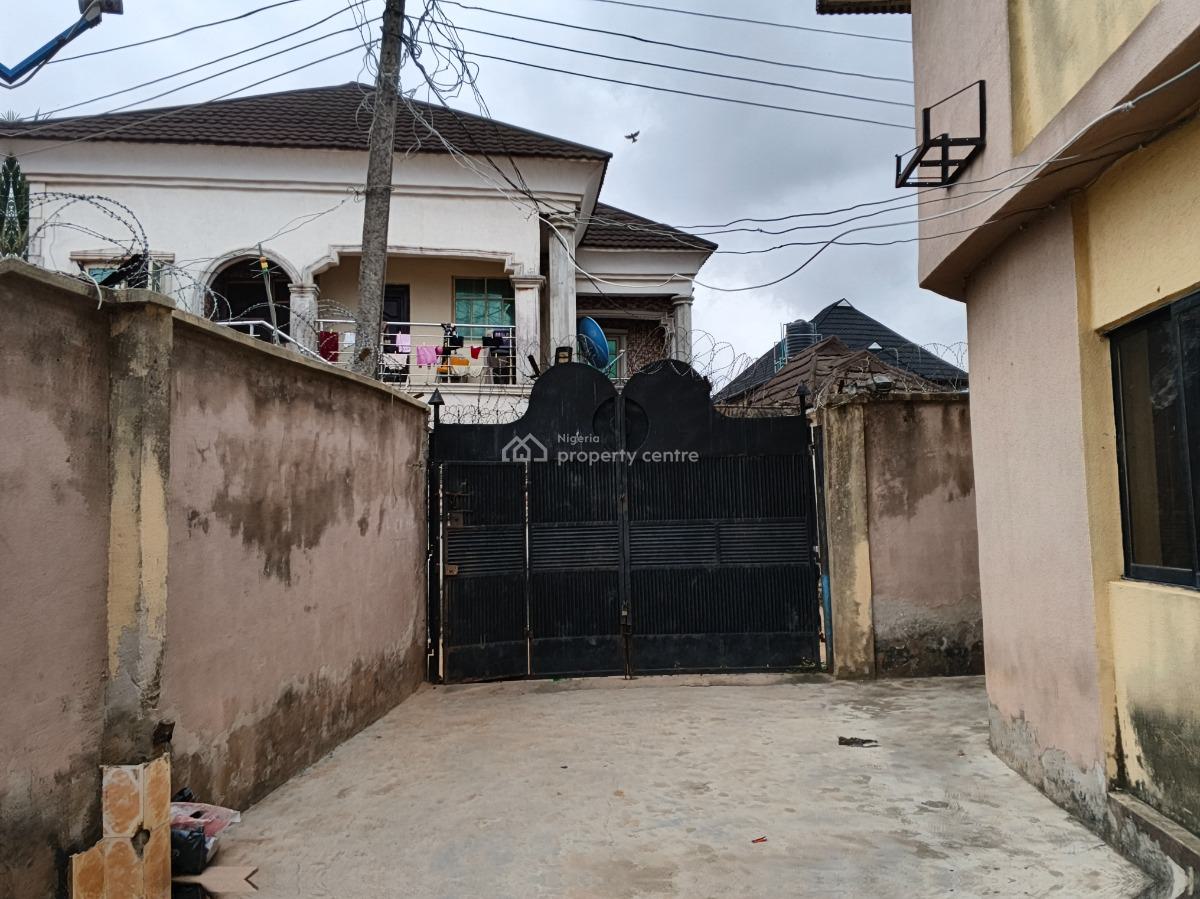 a Storey Building with Bq Its Has 2 Nos 3 Bedrooms Flat Upstairs , 4, Lasu Igando Road, Igando, Alimosho, Lagos, Block of Flats for Sale
