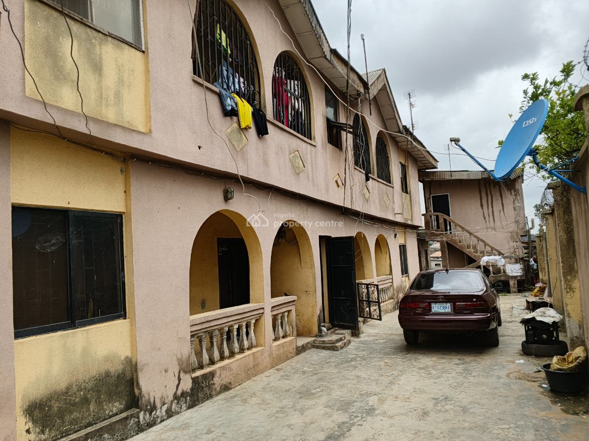 a Storey Building with Bq Its Has 2 Nos 3 Bedrooms Flat Upstairs , 4, Lasu Igando Road, Igando, Alimosho, Lagos, Block of Flats for Sale