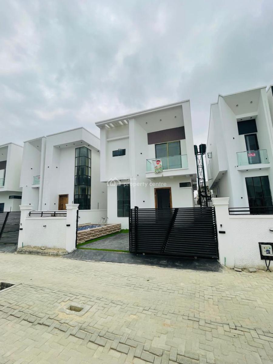 Fresh Brand New 4bedroom Fully Detached Duplex with a Bq & Pool, Chevron Lekki, Idado, Lekki, Lagos, Semi-detached Duplex for Sale