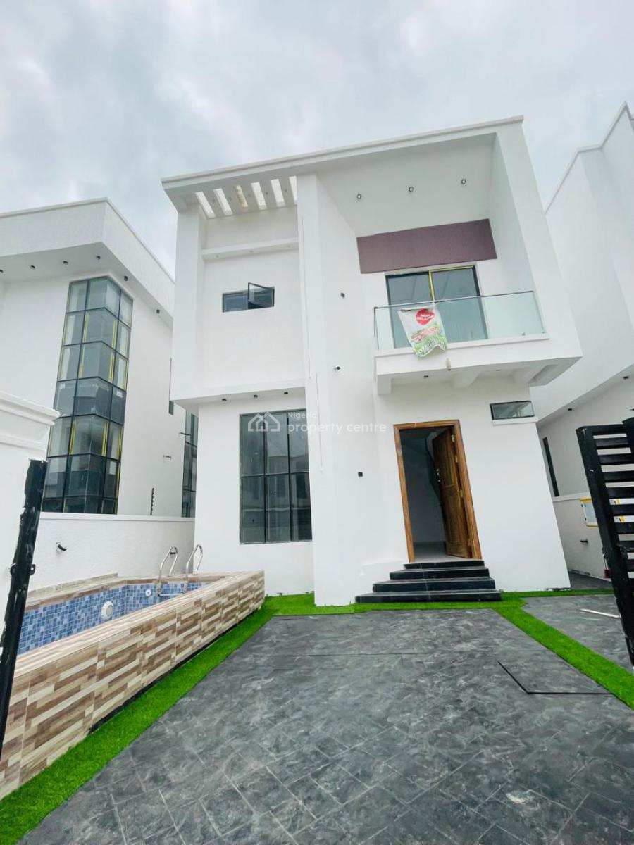 Fresh Brand New 4bedroom Fully Detached Duplex with a Bq & Pool, Chevron Lekki, Idado, Lekki, Lagos, Semi-detached Duplex for Sale