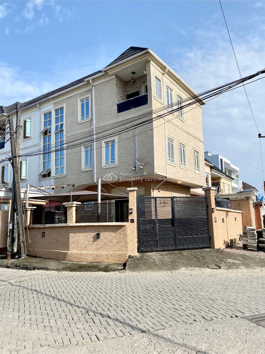 Spacious 4-bedroom Semi-detached Duplex with Bq, Chevron, Lekki, Lagos, Semi-detached Duplex for Rent