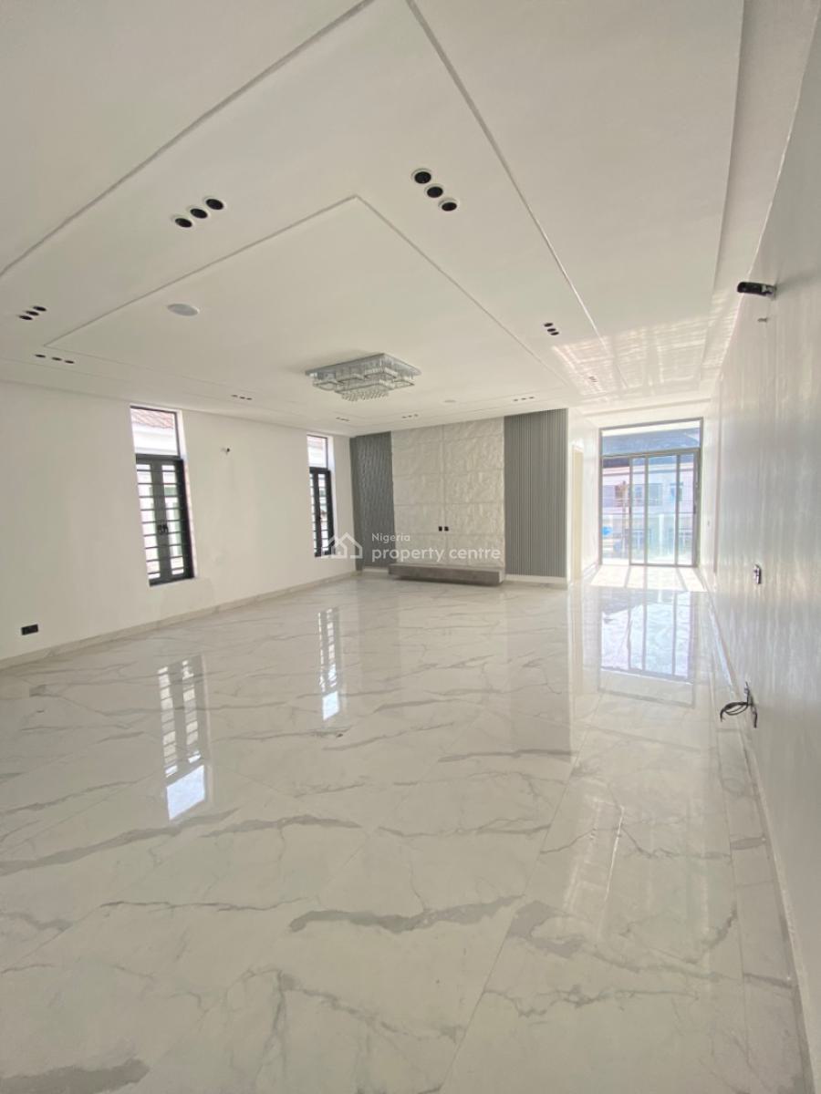 Contemporary 5-bedroom Fully Detached Duplex with Swimming Pool & Bq, Chevron, Lekki, Lagos, Semi-detached Duplex for Sale