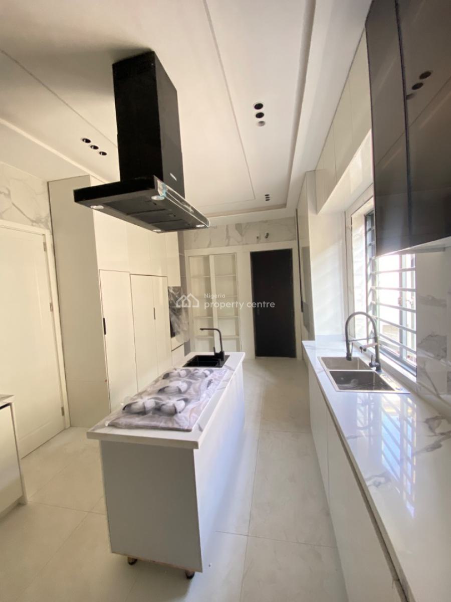 Contemporary 5-bedroom Fully Detached Duplex with Swimming Pool & Bq, Chevron, Lekki, Lagos, Semi-detached Duplex for Sale