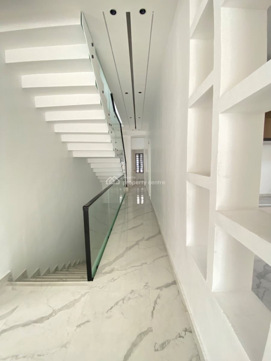 Contemporary 5-bedroom Fully Detached Duplex with Swimming Pool & Bq, Chevron, Lekki, Lagos, Semi-detached Duplex for Sale
