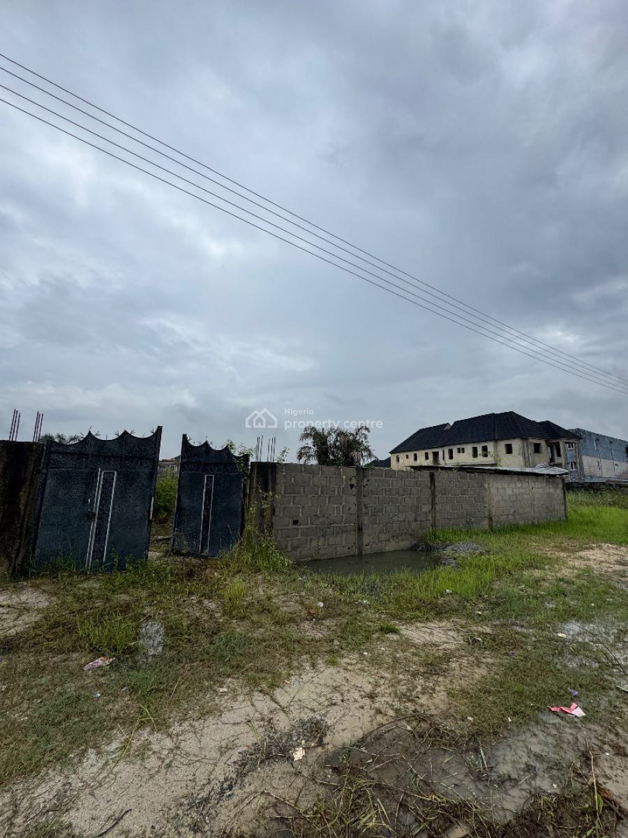630 Sqm Fenced & Dry Land, Opposite Novare Mall, Sangotedo, Ajah, Lagos, Mixed-use Land for Rent