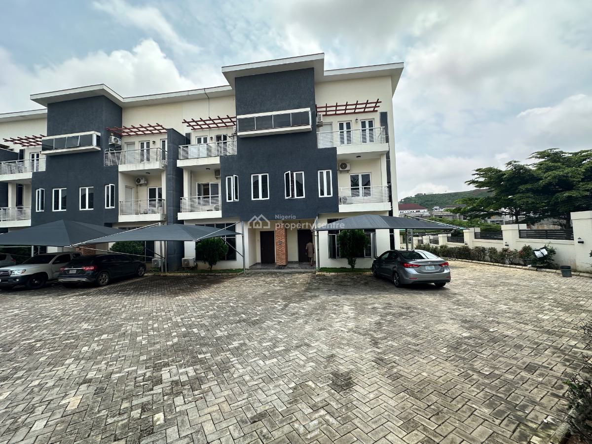 Luxury 4 Bedroom Terrace Duplex with Bq, Guzape District, Abuja, Terraced Duplex for Sale