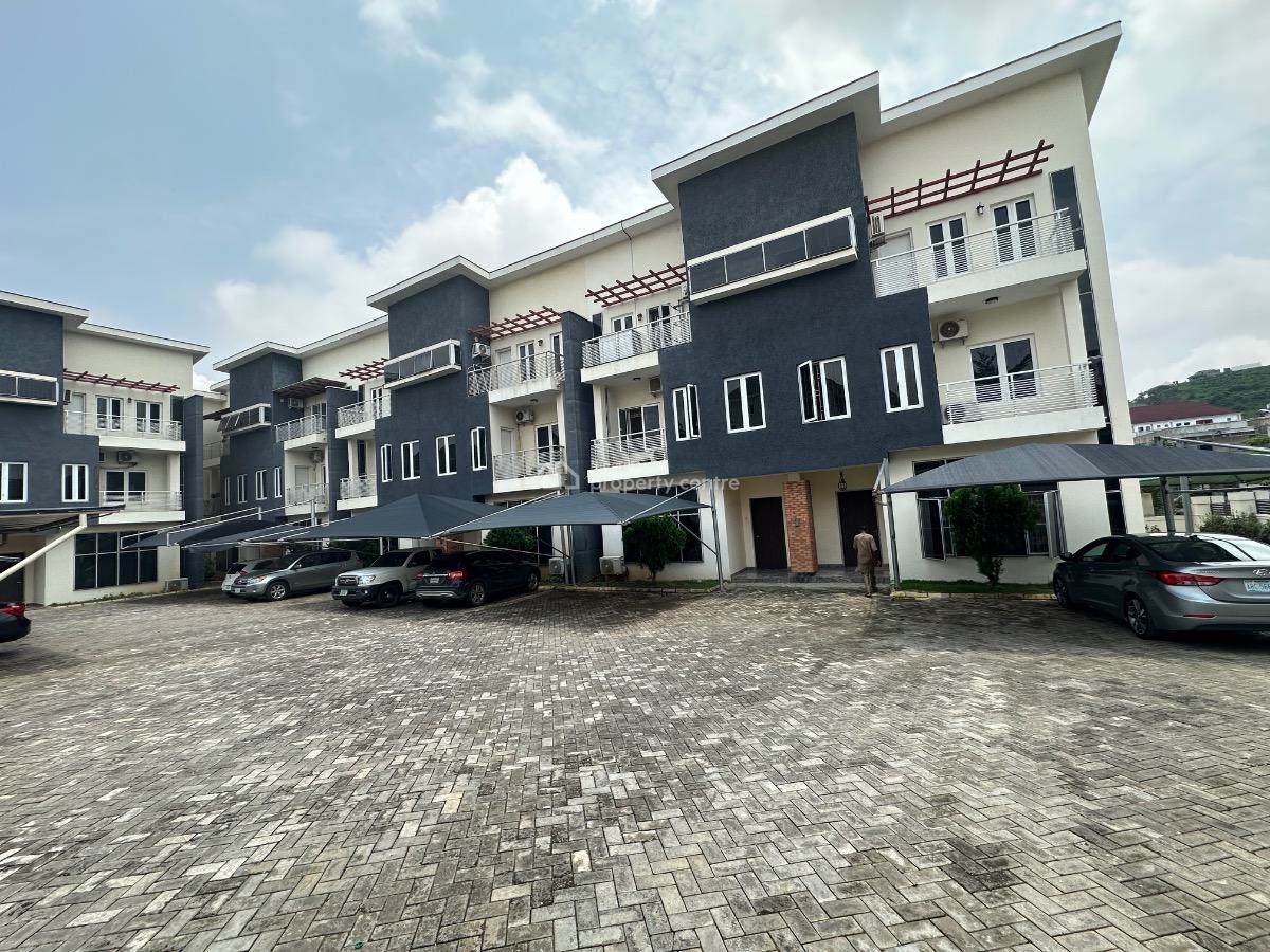 Luxury 4 Bedroom Terrace Duplex with Bq, Guzape District, Abuja, Terraced Duplex for Sale